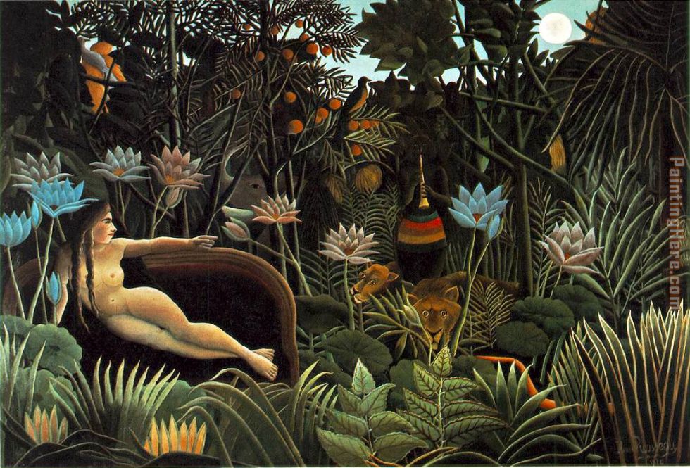 The Dream painting - Henri Rousseau The Dream art painting